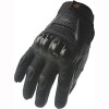 Street Bike Full Finger Motorcycle Gloves 09 (Large, black/silver)